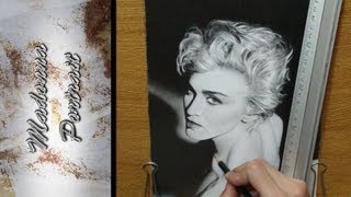 Madonna Portrait Drawing ᴴᴰ [upl. by Boylston]