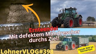 LohnerVLOG398 Ernteende mit defektem Mähdrescher I Saphir Schwerstriegel Fendt 926 TMS I FJDynamics [upl. by Bethanne]