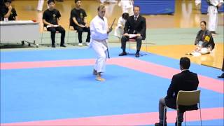 The 1st Okinawa Karate International Tournament Shushi No Kon Dai kata by Jesse Enkamp sensei [upl. by Sainana]