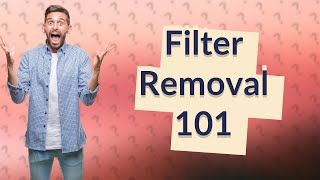 How do I remove the filter from my washing machine [upl. by Doscher530]