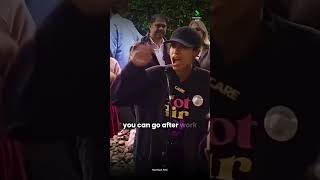 Listen up yall Rosario Dawson is SPEAKING 🗣️ vote politics shorts [upl. by Repard904]