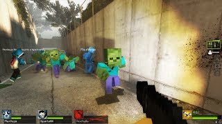 ¡EL APOCALIPSIS ZOMBIE YA ESTÁ AQUÍ 😱😰MINECRAFT EN LEFT 4 DEAD 2 ROLEPLAY EL APOCALIPSIS PARTE 1 [upl. by Ilohcin]