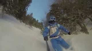 artouste freeride 03022013 gopro [upl. by Ardnahsal]