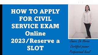 How to apply in Civil Service Exam ONLINEReserve a slot [upl. by Haydon804]