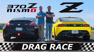 2023 Nissan Z vs Nissan 370Z NISMO  DRAG RACE amp LAP TIMES [upl. by Zehcnas45]