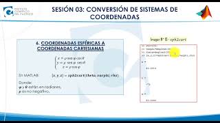 MATLABINTS03COORDENADAS ESFÉRICAS A COORDENADAS CARTESIANAS [upl. by Haleemaj]