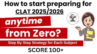 How to prepare for CLAT 2025 Preparation Strategy without coaching first attemptCLAT 2025 Sources [upl. by Chas]