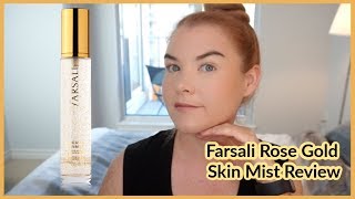 Farsali Rose Gold Skin Mist Review and Demo [upl. by Ellehcer78]