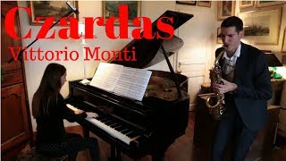 Czardas Monti  Claire Arbus piano et Maxime Bazerque saxophone [upl. by Wernher]