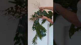 HOW TO STYLE MANTEL WITH GARLAND  LAYERING HACK [upl. by Rocray99]