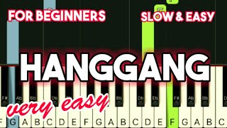 WENCY CORNEJO  HANGGANG  SLOW amp EASY PIANO TUTORIAL [upl. by Selina926]