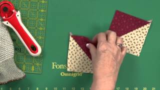 Sew Easy Quick Hourglass Units [upl. by Allbee104]