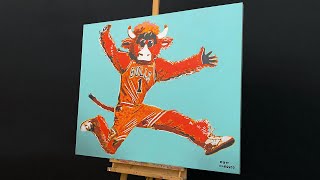 Painting Benny the Bull in Pop Art [upl. by Herold]