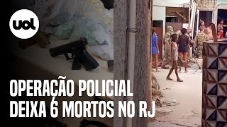 Operação da Polícia Civil termina com seis mortos em Manguinhos na zona norte do RJ [upl. by Lethia]