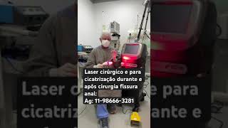 Aplicação LASER cicatrizante após cirurgia fissura c proctologista c 38 anos experiência [upl. by Lalitta]