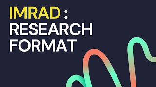 IMRAD RESEARCH FORMAT AND SAMPLE [upl. by Adiel]