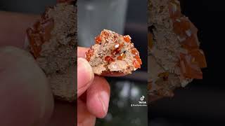 Red wulfenite from Xinjiang China mineral crystals minerals gemstone [upl. by Leaper252]