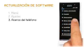 Tutorial Sony Xperia U  Actualización de software Jazztel [upl. by Triley]