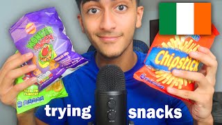 ASMR Trying Snacks from IRELAND TryTreats [upl. by Wilfrid]