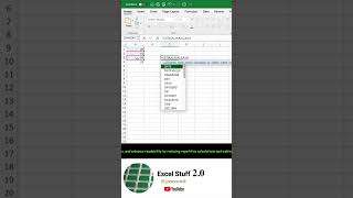 Assign Variables in Excel letfunction exceltips exceltricks [upl. by Natika907]