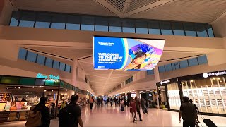 Walking Tour  New Terminal A  Newark Liberty International Airport EWR  New Jersey 🇺🇸 [upl. by Barnet589]