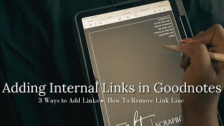 How To Add Clickable Tabs in Goodnotes  3 Ways to Add Internal Links  How to Remove Hyperlink Line [upl. by Llegna]