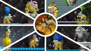 New Super Mario Bros Wii  All Bosses [upl. by Hadwyn]