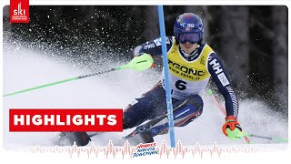 Kristoffersen comes from behind to snatch Slalom title  2023 FIS World Alpine Ski Championships [upl. by Mort976]