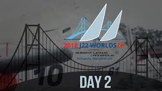 2018 J22 Worlds presented by Sheehy Lexus of Annapolis  Day 2 [upl. by Kaplan]