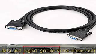 DTech DB9 RS232 Serial Cable Female to Female Null Modem Cord Cross TX RX line for Data Communicati [upl. by Ling]