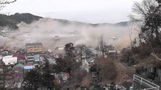 Amazing power of Japanese Tsunami caught on video 19 HD [upl. by Yerffe]