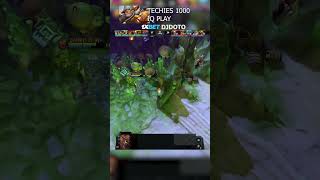 1000 IQ play from Techies dota2 shorts [upl. by Ennovehs]