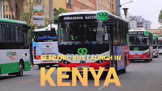 Kenyas Electric Bus Unveiling at Africa Climate Action Summit  KICC [upl. by Anib]