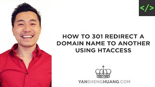 How to 301 Redirect a Domain Name to Another Using htaccess [upl. by Gilli588]