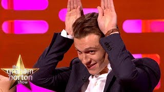 New Spiderman Tom Holland Once Auditioned As A Wolf  The Graham Norton Show [upl. by Ennairod]