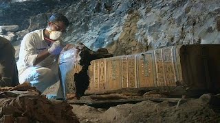 Ancient tomb discovery in Egypt adds to treasure trove in Luxor [upl. by Nitsirc]