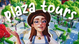 I toured 7 BEAUTIFUL plaza designs ✨  Disney Dreamlight Valley Tours [upl. by Eiroc]