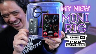 My New MINI RIG Line 6 POD EXPRESS In Depth Setup [upl. by Eradis]