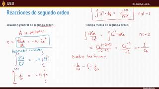 Reacciones de segundo orden Cinética química [upl. by Baptista]