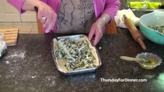 Puff Pastry Spinach and Cheese Pie Spanakopita Lahanopita [upl. by Jordain]