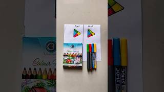 Which colour is best🤔 pencil colour🆚 sketch colour😱 🔥🎨shorts art trending 🔥🔥youtubeshorts [upl. by Biddie]