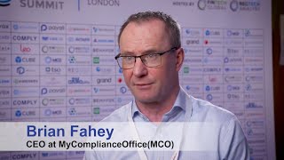 Global RegTech Summit 2024  Brian Fahey MyComplianceOfficeMCO [upl. by Enidanreb362]