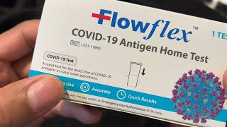 How To Take The FlowFlex Covid Antigen Home Test [upl. by Ahseya]