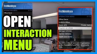 How to Open The Interaction Menu in GTA 5 ONLINE Fast Method [upl. by Siul]