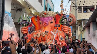 Biggest Ganesh Agman 2024  Big Ganesh Idol Transporting from Dhoolpet 2024  ganeshidol [upl. by Zeralda]