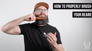 How to Brush Your Beard Properly for Thicker Healthier Growth The Ultimate Beard Brush Guide [upl. by Phenice]