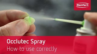 Renfert Occlutec Spray  How to use correctly [upl. by Silas]