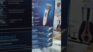 Kemei professional hair trimmer km3909 rechargeable walking time 1 hours double battery [upl. by Nedda301]