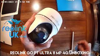 Unboxing the new Reolink Go Pt Ultra 4G 8MP 4K SECURITY CAMERA with Spotlights amp Colour Night Vision [upl. by Akirehc]