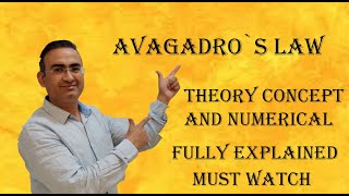 AVOGADRO LAW CLASS 11 NUMERICALS ON AVOGADRO LAW CLASS 11 MOLE CONCEPT CLASS 11 [upl. by Ahsied]